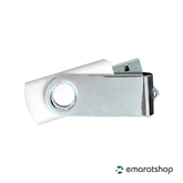 Olmecs Promotional SHINY SILVER Swivel USB Flash Drives 32GB (12 Pc Pack)